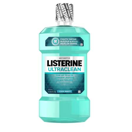 LISTERINE Listerine Ultraclean Cool Mint Mouthwash 50.7 oz. Bottle, PK6 5242266